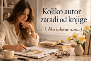 Koliko autor zaradi od knjige (i koliko izdavač uzima)